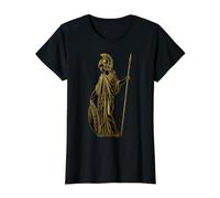 Atenea, Diosa Griega de la sabiduría y Las Artes Minerva Camiseta gráfica económica, Mujer, Negro, XS