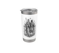 Atenea y Odiseo Mitología Griega Guerrero Diosa Artwork Vaso térmico de acero inoxidable de doble pared