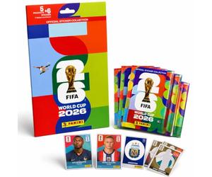 ATHLEJOY XXL Fan Starterset WM 2026 - Pegatinas originales de Panini + 35 adhesivos + 6 especiales extra - para coleccionar e intercambiar - Mundial (35 pegatinas & 6 especiales)