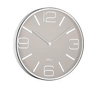 Atlanta Reloj de Pared Moderno de Cuarzo, 30 cm, Metal y Cristal Mineral, Esfera Blanca - 4515/0