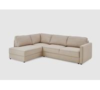 Atlantic Home Collection Chill Conjunto de Esquina, función de Descanso, 135 x 230 cm, con cajón de Almacenamiento, Libre ubicación, suspensión de muelles en Zigzag, Esquina a la Izquierda