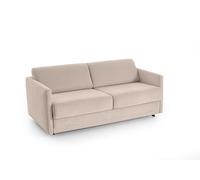 Atlantic Home Collection Limone Sofá Cama Acolchado, Beige, Apto para Uso Diario, Superficie de Descanso de 140 x 200 cm, Medidas 193 x 93 x 90 cm (Ancho x Profundo x Alto)