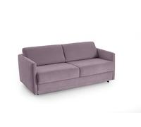 Atlantic Home Collection Limone Sofá Cama Acolchado, Color Lila, Apto para Uso Diario, Superficie de Descanso de 140 x 200 cm, Medidas 193 x 93 x 90 cm (Ancho x Profundo x Alto)