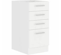 Atlas Mueble bajo con 4 cajones - Blanco - L40cm