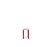 Atlas Stool Round Burgundy Borgoña