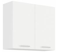 Atlas Unidad alta con 2 puertas batientes - Blanco - L80 cm