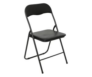 Atmosphera 83197 Silla Plegable de Cocina, Negro, 44x44x79.5 cm