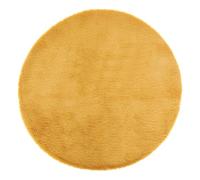 Atmosphera - Alfombra de Piel Ocre Extra Suave de 80 cm