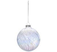 Atmosphera Bola Navidad Vidrio Blanca 10cm Adornos Decoración Elegantes