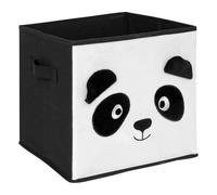 Atmosphera - Caja de almacenaje Joey Panda Blanco y Negro 29x29cm