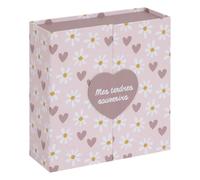 Atmosphera - Caja para bebé de 9 cajones con corazón Rosa