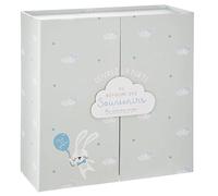 Atmosphera - Caja Regalo Nacimiento 'Royaume Des Souvenirs' 22 x 22 cm - Gris