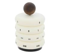 Atmosphera - Calendario perpetuo homy, 9,5 cm, blanco