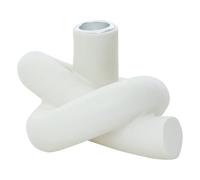 Atmosphera - Candelero Flow 16x8cm - Blanco, Blanca