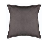 Homemaison Cojín Liso con Funda extraíble, poliéster, Antracita, 45 x 45 cm