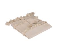 Atmosphera - Colcha Row Beige Estilo étnico Chic 130x180 Cm - Materiales Naturales y Flecos Beige