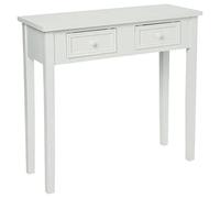 Atmosphera - Consola Blanca con Encanto, 80 x 76 cm, 2 cajones, Estilo romántico - Mesa Auxiliar para recibidor, Dormitorio y salón