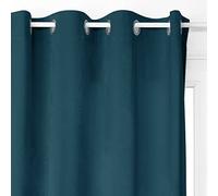 Atmosphera - Cortina Opaca de veludo Azul petróleo la Dolce Vita 140 x 260 cm