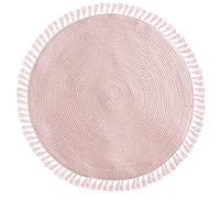 Atmosphera Alfombra infantil 'Lulu' Lurex Rosa D. 90 cm