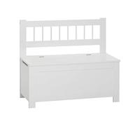 Atmosphera Baúl Uni Bank – Cofre organizador de juguetes infantil Blanco 34x64x75 cm