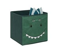 Atmosphera Créateur D'intérieur Caja de Almacenaje Infantil Dinosaurio Verde - Organizador de Juguetes para Niños - Plegable
