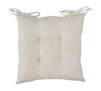 ATMOSPHERA CREATEUR D'INTERIEUR Cojín de Silla Clem 38 x 38 cm poliéster Beige Lino