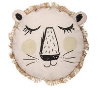 Atmosphera Créateur D'intérieur Cojín Infantil de Flecos con Cara de León Atmosphera 44 X 13 Cm - Encantador Diseño y Tacto Suave