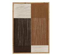ATMOSPHERA CREATEUR D'INTERIEUR Decoración mural Tissia 50 x 70 cm tejido negro y marrón
