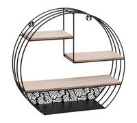 Atmosphera Estante de pared de metal negro