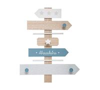 ATMOSPHERA CREATEUR D'INTERIEUR Gancho para Abrigos Signo x 4 Azul