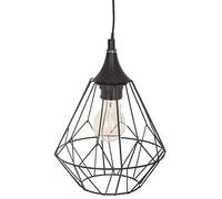 Atmosphera – Lámpara colgante Flave – Negra, metal, D. 19 cm