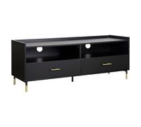ATMOSPHERA CREATEUR D'INTERIEUR Mesa de TV Tedy 2 cajones negro