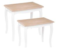 ATMOSPHERA CREATEUR D'INTERIEUR Mesita Auxiliar, Blanco, Normal