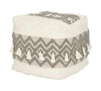 ATMOSPHERA CREATEUR D'INTERIEUR Puff Row Gris de algodón Reciclado