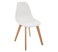 ATMOSPHERA CREATEUR D'INTERIEUR Silla Infantil escandinava Blanca Atmosphera, Polipropileno, L. 34 x l. 30 x H. 58 cm