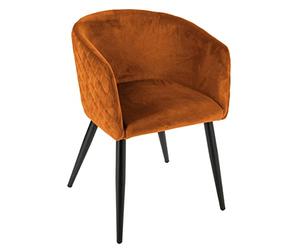 ATMOSPHERA CREATEUR D'INTERIEUR Sillón Marlo ámbar en Terciopelo