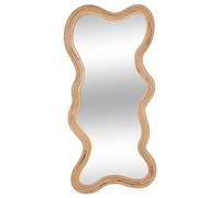 Atmosphera Creator d'Intérieur - Espejo Maggie con Forma orgánica - Dormitorio, Salón, Entrada, Vestidor, Marco de ratán - para Colgar o Colocar