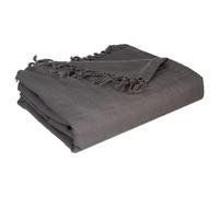 Atmosphera Cubrecama Efecto Texturizado 100% Algodón Gris 230x250 - Ropa de Cama con Rayas Texturizadas Gray