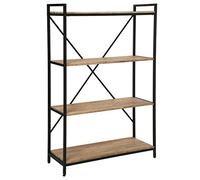 Atmosphera Edena - Estantería de Metal y Madera de Acacia (141 cm)