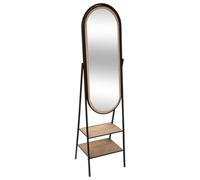 Atmosphera Espejo de pie Mael Negro - Metal y Madera 160x44 cm diseñador de Interiores