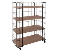 Atmosphera Estantería de Metal Jordi Marrón 98 Cm - Completa Tu Hogar