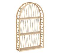 Atmosphera – Estantería de pared Anahi de bambú Beige 74 x 45 cm