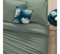 Atmosphera - Funda nórdica para Cama Individual, de algodón, 140 x 200 cm, Color Verde
