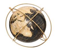 Atmosphera Globo Terráqueo Decorativo en Metal con Papel Impreso en Tonos Cálidos