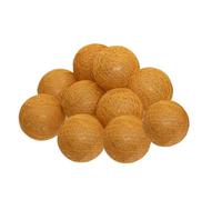 Atmosphera - Guirnalda LED con 10 bolas (165 cm), color amarillo ocre