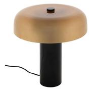 Atmosphera Interior Designer - Lámpara cilíndrica Jody - Lámpara de mesa vintage para dormitorio, sala de estar y oficina - Pantalla de vidrio - Inclinable