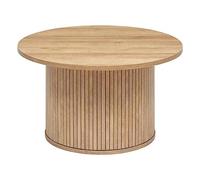 Atmosphera Interior Designer - Mesa de Centro Colva con Efecto Madera - Mesa Auxiliar para Dormitorio, salón y Oficina - Superficie Impermeable - 70 cm de Profundidad x 40 cm de Alto