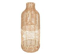 Atmosphera - Jarrón Grande de ratán Tejido Grueso - D 22 x H 55 cm, diseño Calado - para Flores secas, decoración Bohemia, salón, recibidor