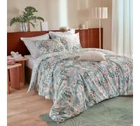 Atmosphera - Juego de Cama Estampado Vegetal Marin 260x240cm en algodón