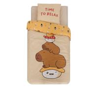 Atmosphera - Juego de Cama Infantil capy, 140 x 200 cm, Color Beige